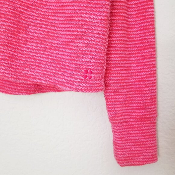 Sweaty Betty Rest Up Textured Half Zip Pullover Sweatshirt Tulip Red Pink S $128 - Picture 15 of 16